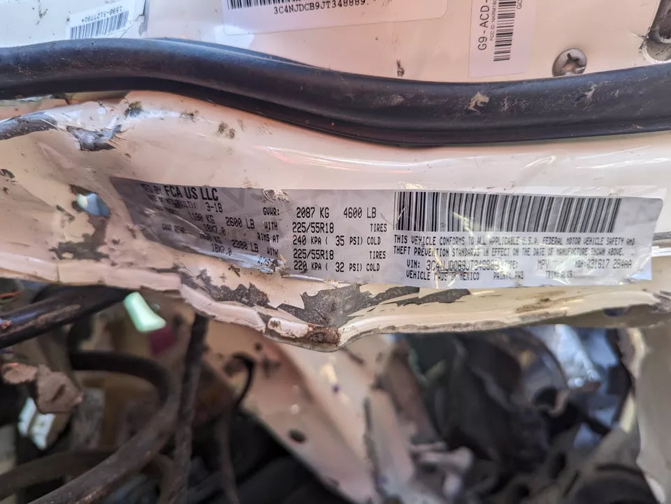 17 18 (THRU 03/18) JEEP COMPASS 2.4L 4WD AUTOMATIC TRANSMISSION EDE 9 SPD 3.73 R