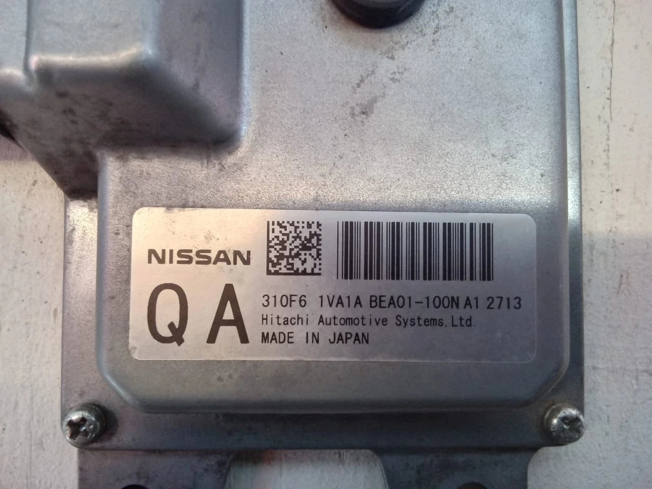 2012 NISSAN JUKE 2WD 1.6L TRANSMISSION CONTROL UNIT OEM TCU TCM - 310361TU1A