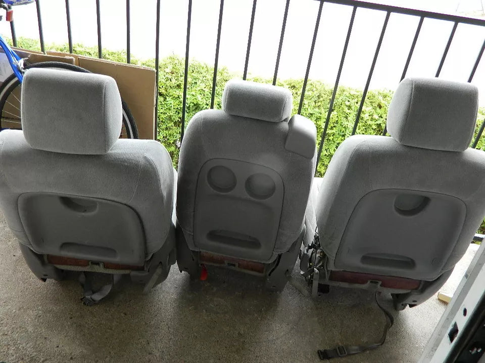 TOYOTA SIENNA REAR SECOND 2ND ROW SEATS FABRIC (3 PIECES SET)