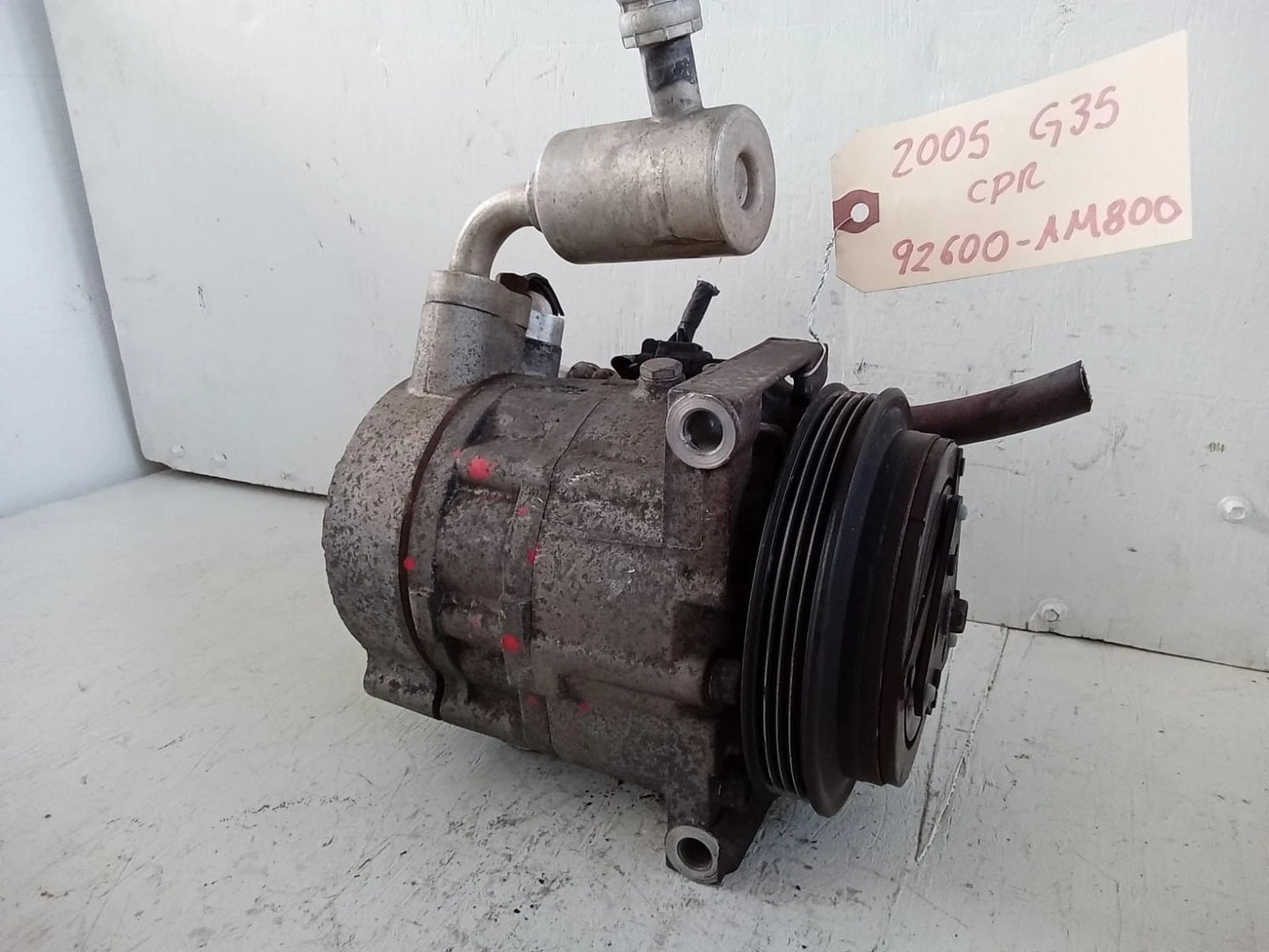 2003-2007 INFINITI G35 COUPE 3.5L A/C COMPRESSOR - 92600-AM800 | 05017206
