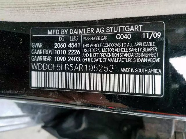 09-11 MERCEDES BENZ C CALSS C300 3.0L RWD 2WD AUTOMATIC TRANSMISSION ASSEMBLY