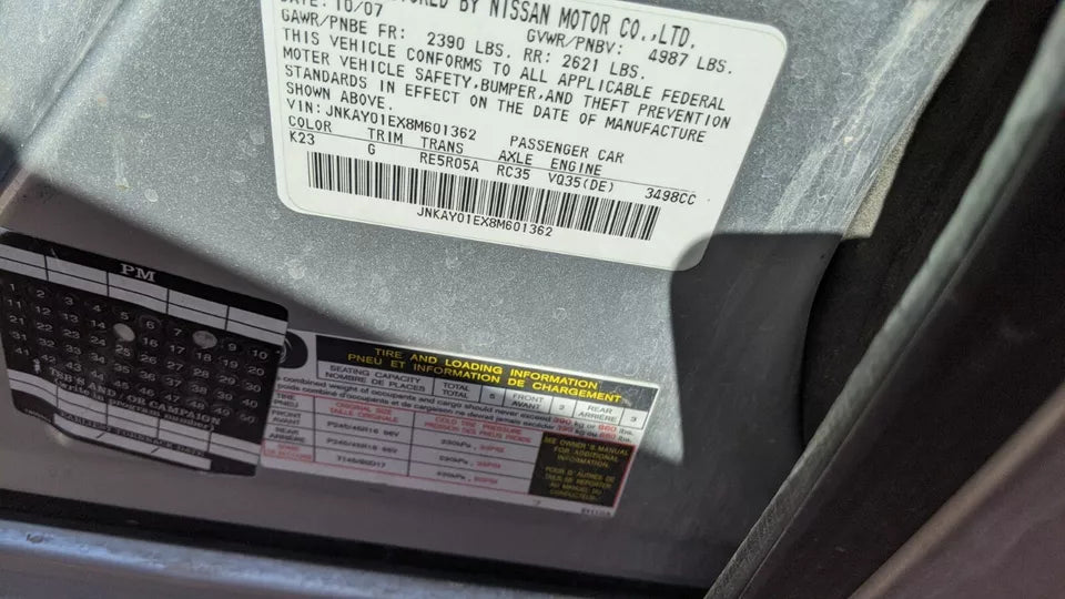 INFINITI M45 M 45 M35 M 35 LEFT & RIGHT HEADLIGHT ASSY XENON W/ BULB BALLAST