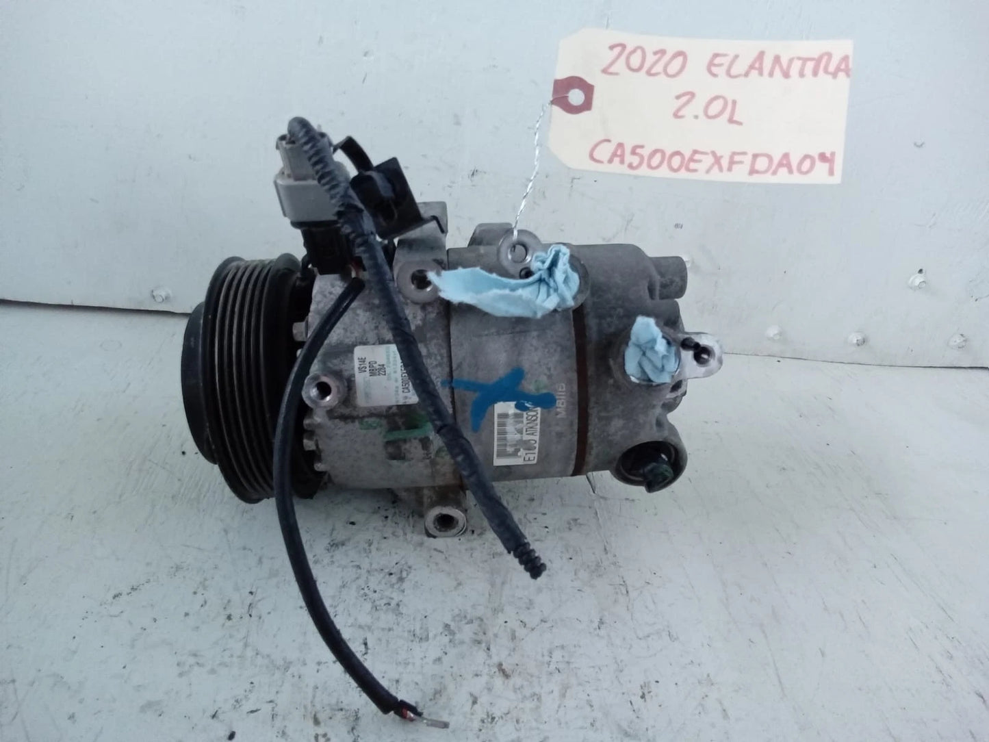2017-2020 HYUNDAI ELANTRA 2.0L A/C COMPRESSOR - CA500EXFDA04 | VS14E MBPD 2284