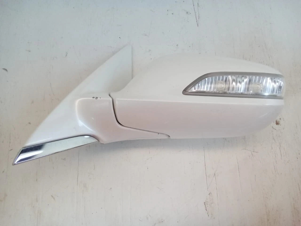 2009-2012 ACURA RL POWER DOOR MIRROR LH LEFT DRIVER SIDE COLOR WHITE 76250-SJA-A03ZL