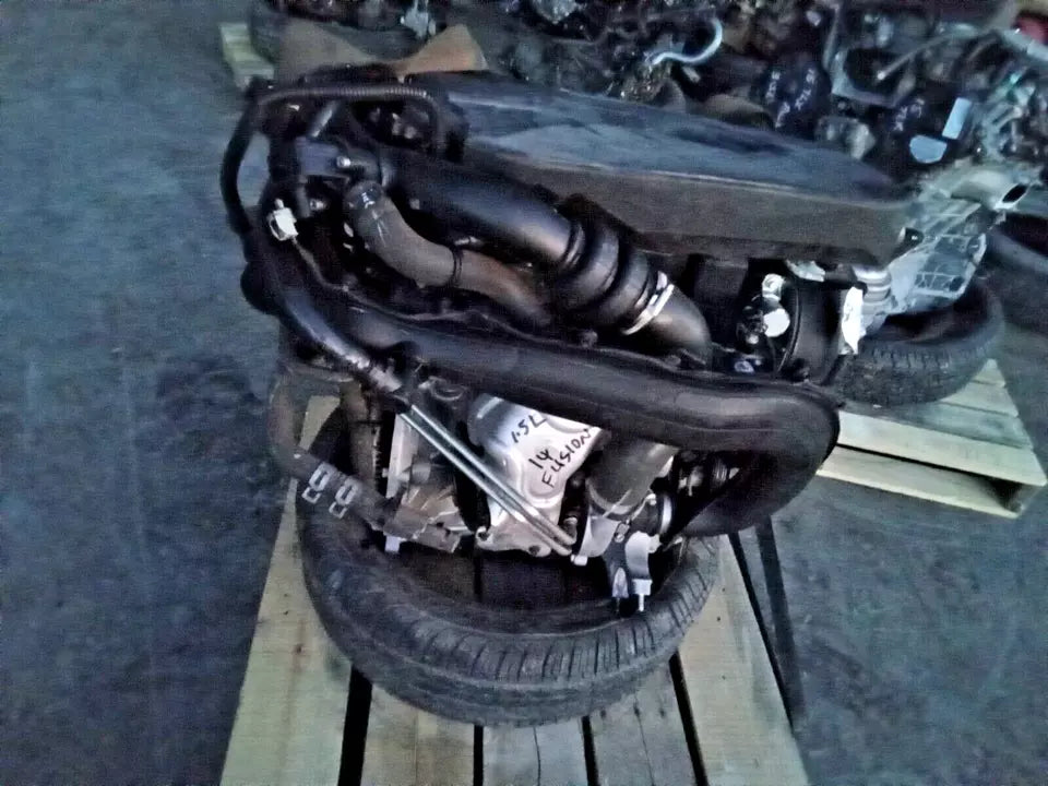 14 15 16 FORD FUSION 1.5L TURBO 4CYL ENGINE MOTOR ASSY W/TURBO VIN D 75K MILES