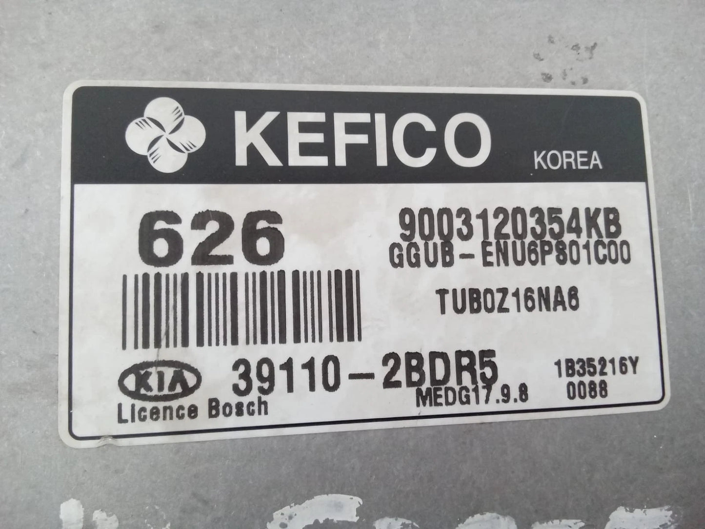 2014 KIA FORTE 1.6L ENGINE COMPUTER CONTROL MODULE ECU ECM 39110-2BDR5