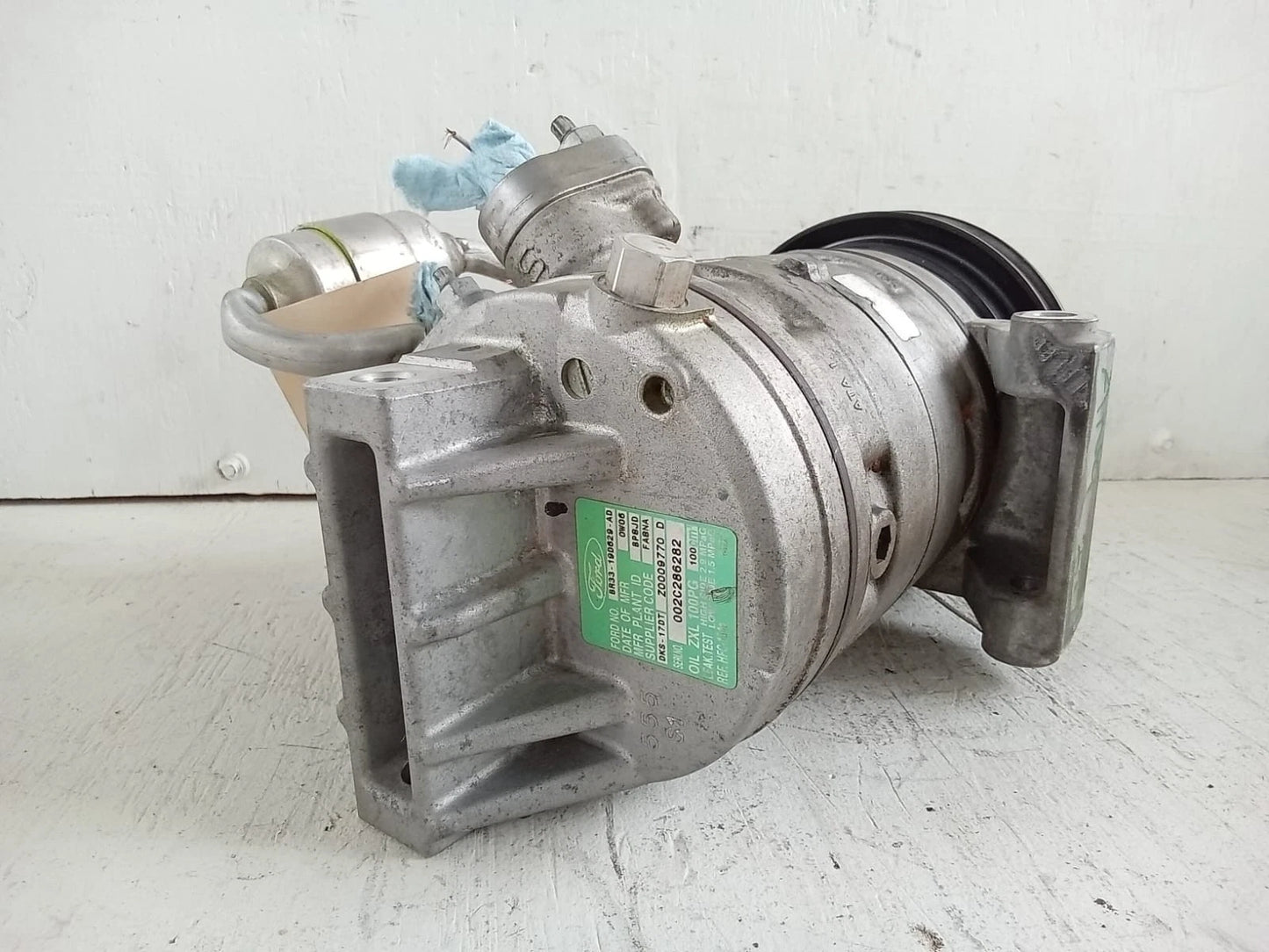 2011-2014 FORD MUSTANG 3.7L A/C COMPRESSOR BR33-19D629-AD | 002C286282