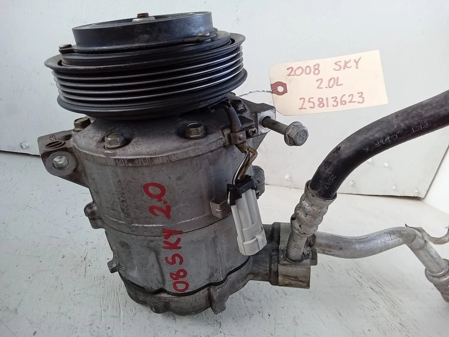 2006-2010 SATURN SKY PONTIAC SOLSTICE 2.0L 2.4L A/C COMPRESSOR - 25813623