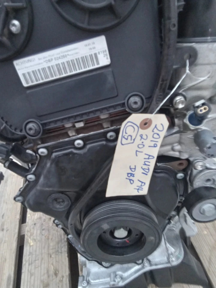 17 18 19 20 AUDI A4 2WD 4X2 FWD 2.0T ENGINE MOTOR ASSEMBLY VIN M 79K MILES