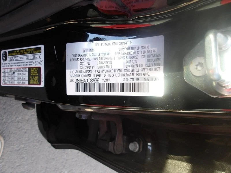 08 09 10 11 12 MAZDA 6 MAZDA CX9 CX-9 3.7L V6 ENGINE MOTOR ASSEMBLY GRADE A