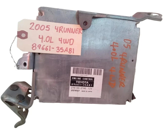 2005 TOYOTA 4RUNNER 4.0L 4WD ENGINE COMPUTER CONTROL MODULE ECU ECM 89661-35A81