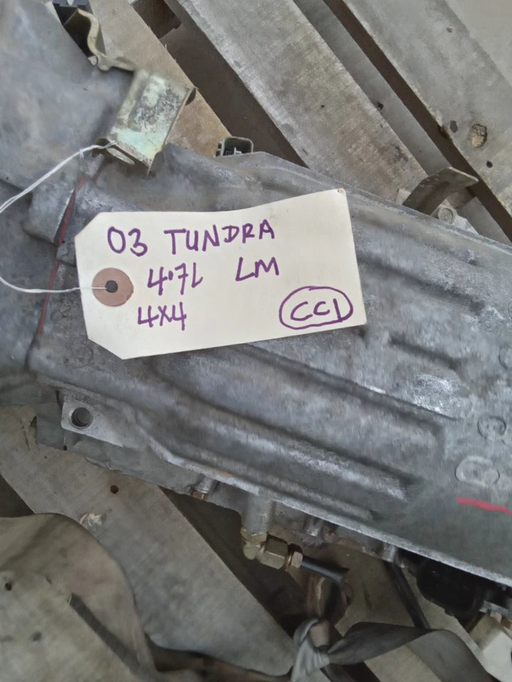 03 04 TOYOTA TUNDRA V8 4.7L 4WD 4X4 AUTO TRANSMISSION ASSY W/TRANSFER CASE A340F