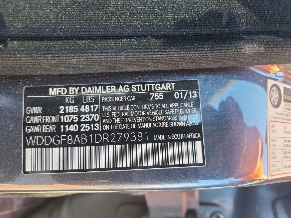 13 14 MERCEDES C CLASS C300 C350 3.5L AUTO TRANSMISSION AWD 4MATIC W/TRANSFER