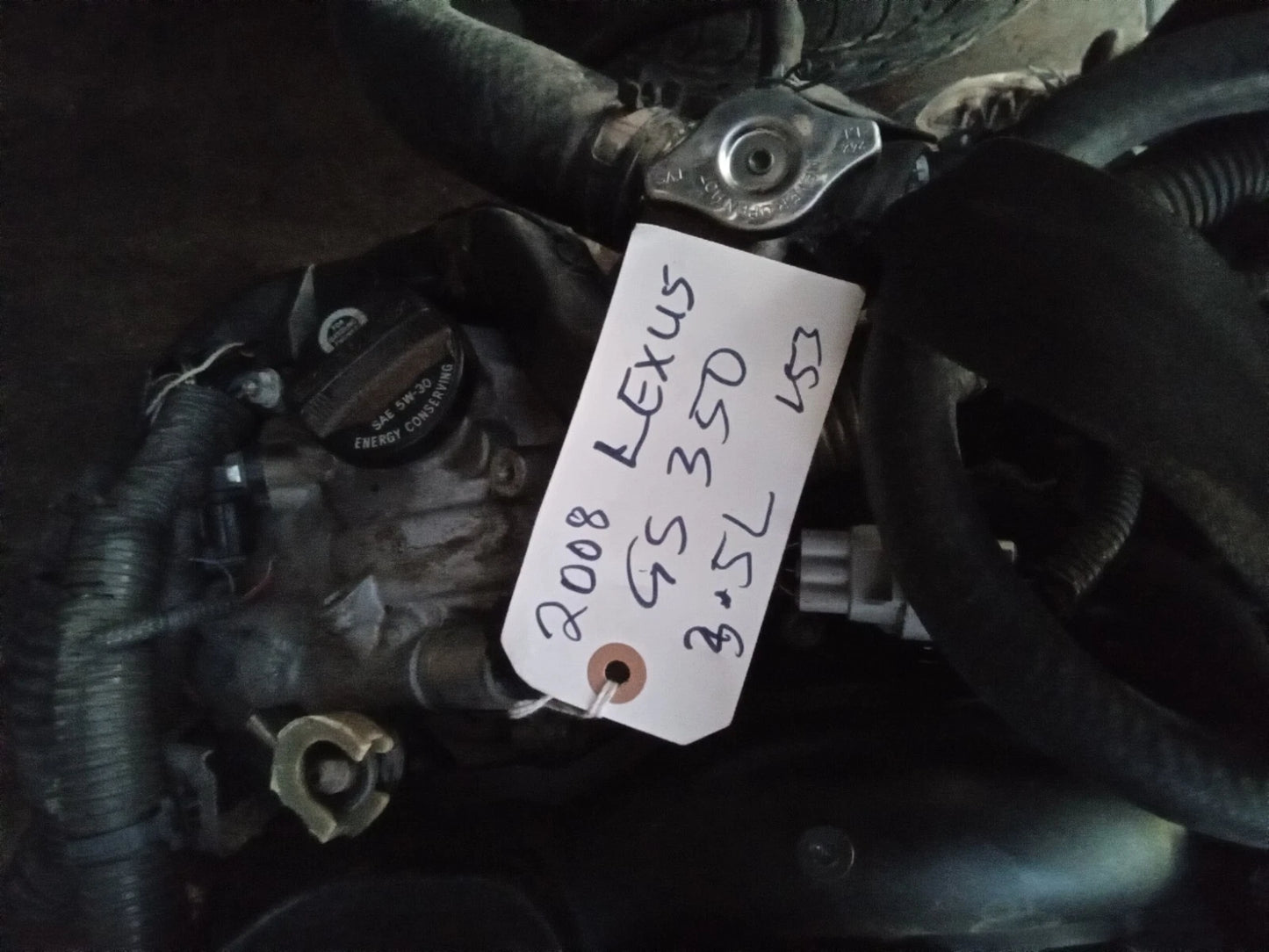 2006 2007 2008 2009 2010 2011 LEXUS GS 350 IS 350 V6 ENGINE MOTOR 2GRFSE RWD 4X2