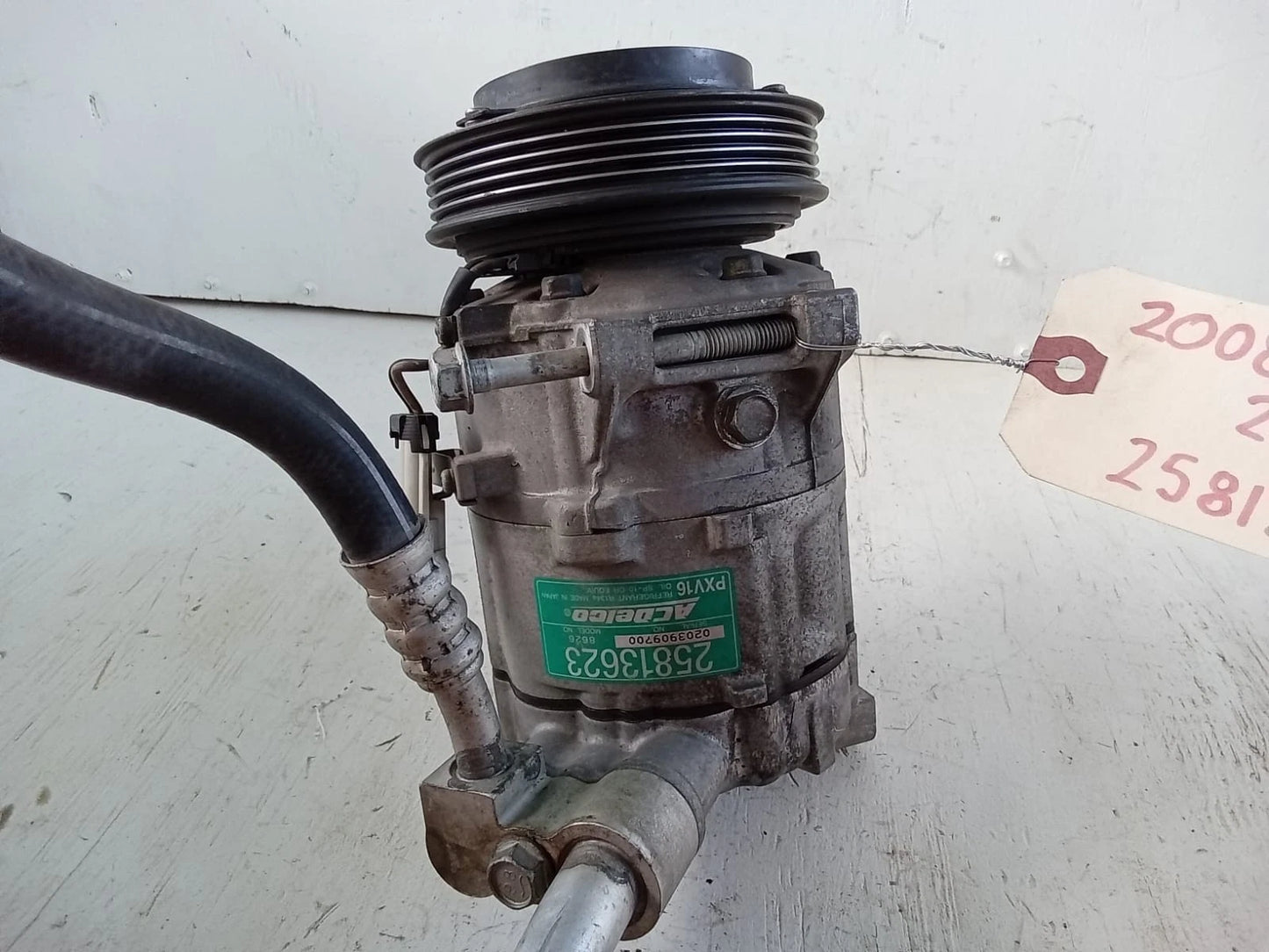 2006-2010 SATURN SKY PONTIAC SOLSTICE 2.0L 2.4L A/C COMPRESSOR - 25813623