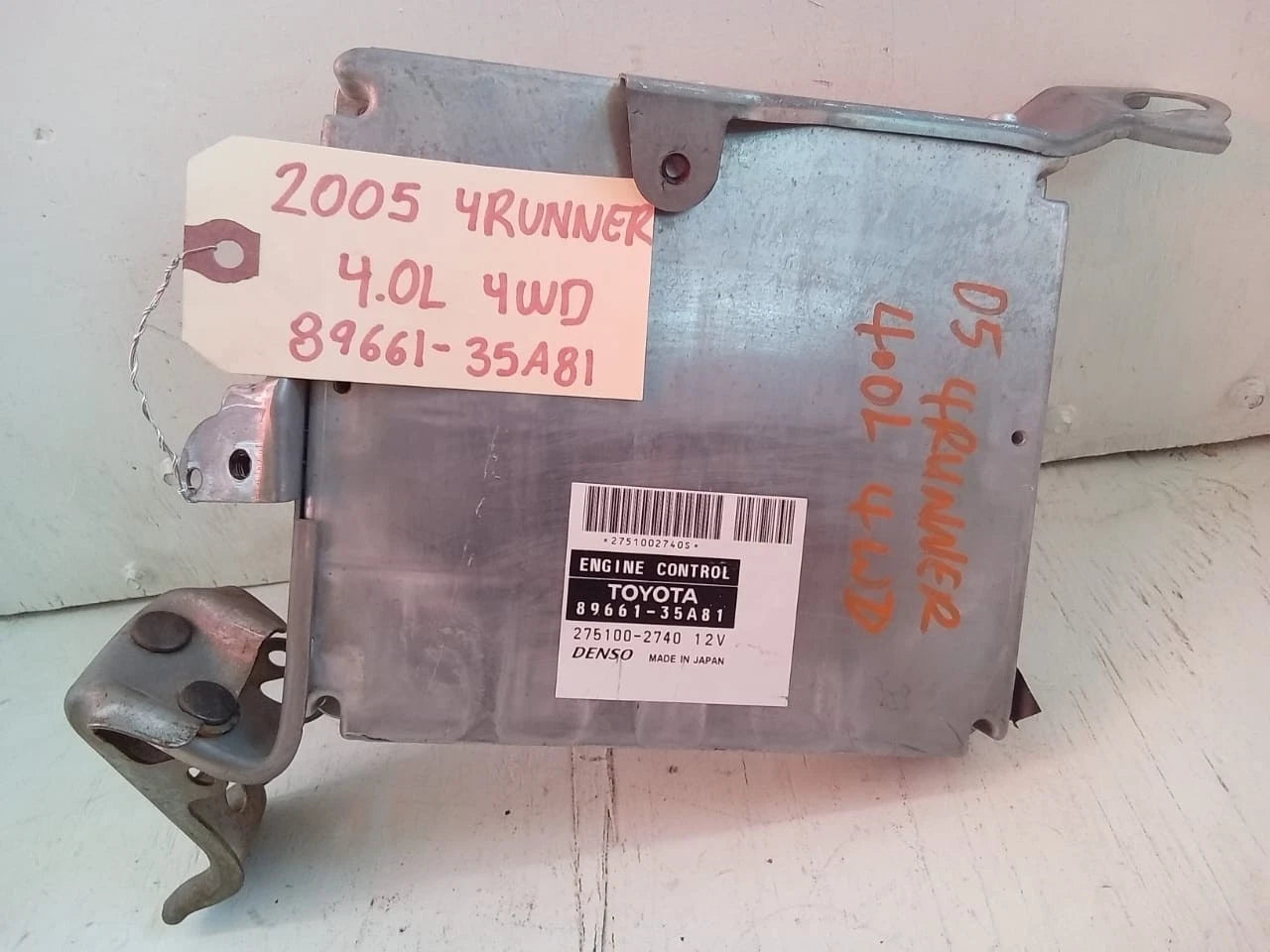 2005 TOYOTA 4RUNNER 4.0L 4WD ENGINE COMPUTER CONTROL MODULE ECU ECM 89661-35A81