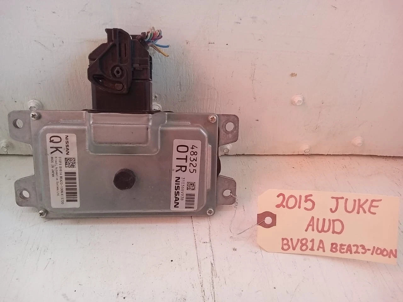 2014 - 2017 NISSAN JUKE AWD TRANSMISION CONTROL MODULE 310F6 BV81A BEA23-100N A1