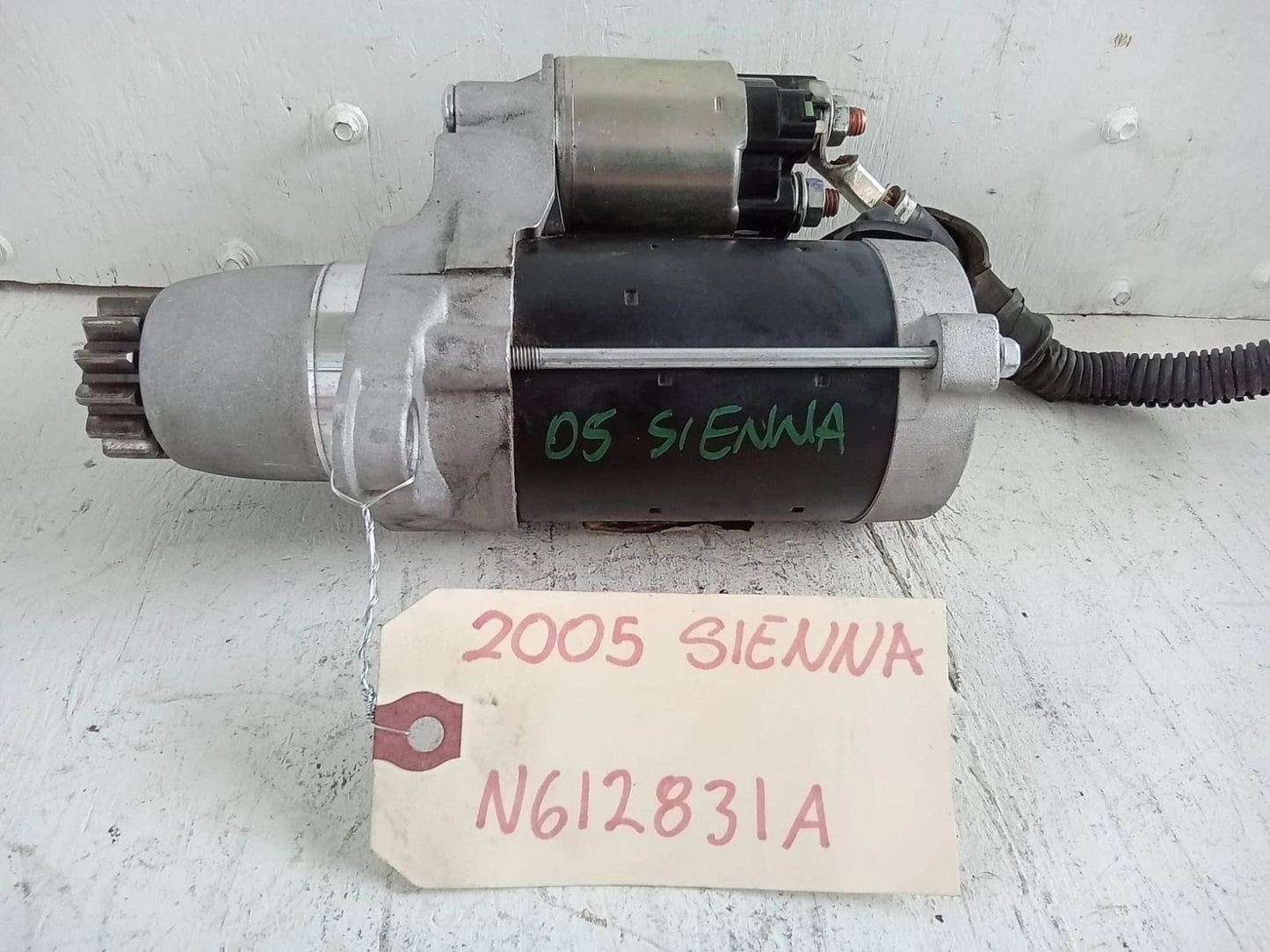 2004-2010 TOYOTA SIENNA 3.5L STARTER MOTOR - N612831A