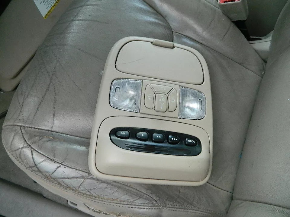 2004-2010 TOYOTA SIENNA OVERHEAD DOME LIGHT CONSOLE W/SUNROOF CONTROL GRAY - OEM