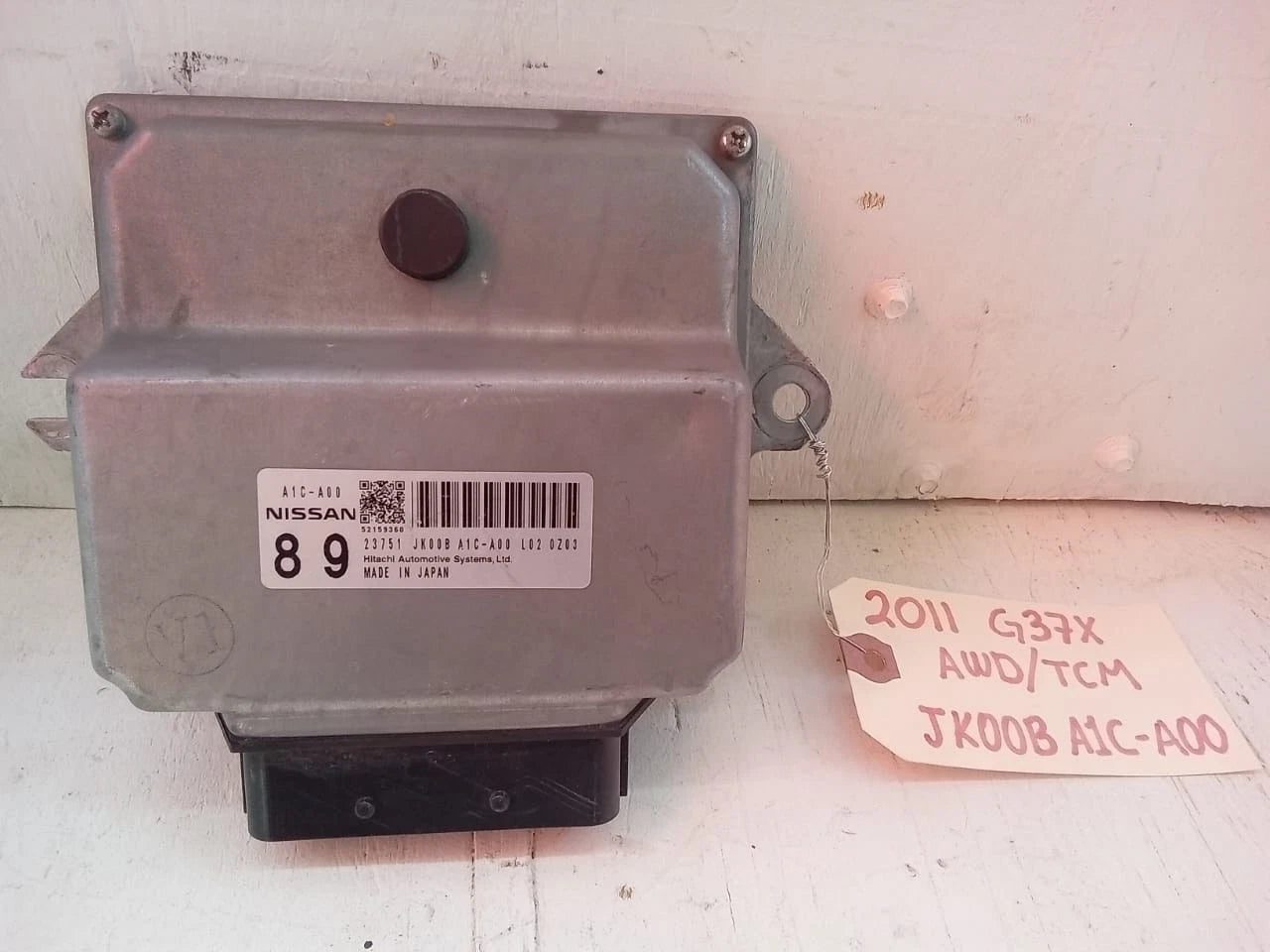 08-11 INFINITI G37X AWD VARIABLE VALVE CONTROL MODULE TCM 23751 JK00B A1C-A00