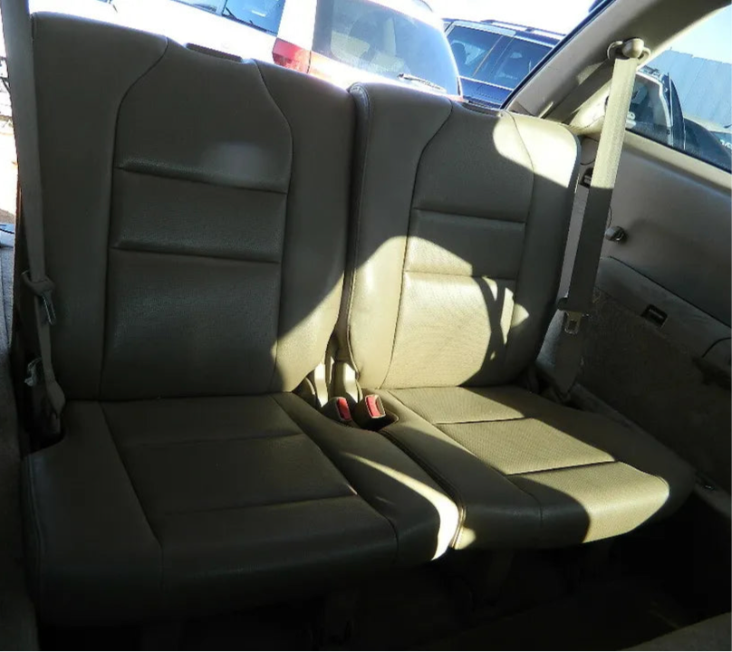 2004 ACURA MDX THIRD 3RD ROW SEAT ASSEMBLY TOP AND BOTTOM LEATHER TAN COLOR -OEM