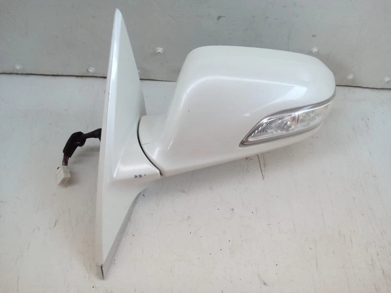 2009-2012 ACURA RL POWER DOOR MIRROR LH LEFT DRIVER SIDE COLOR WHITE 76250-SJA-A03ZL