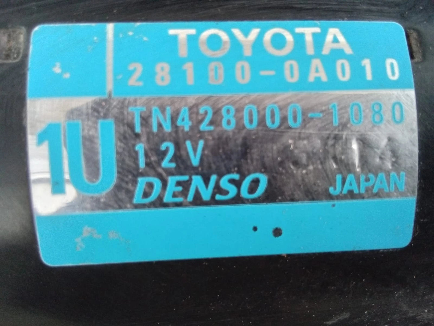 2007-2009 TOYOTA CAMRY 2.4L STARTER MOTOR - 28100-0A010 | TN428000-1080