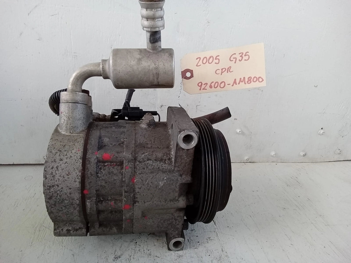 2003-2007 INFINITI G35 COUPE 3.5L A/C COMPRESSOR - 92600-AM800 | 05017206