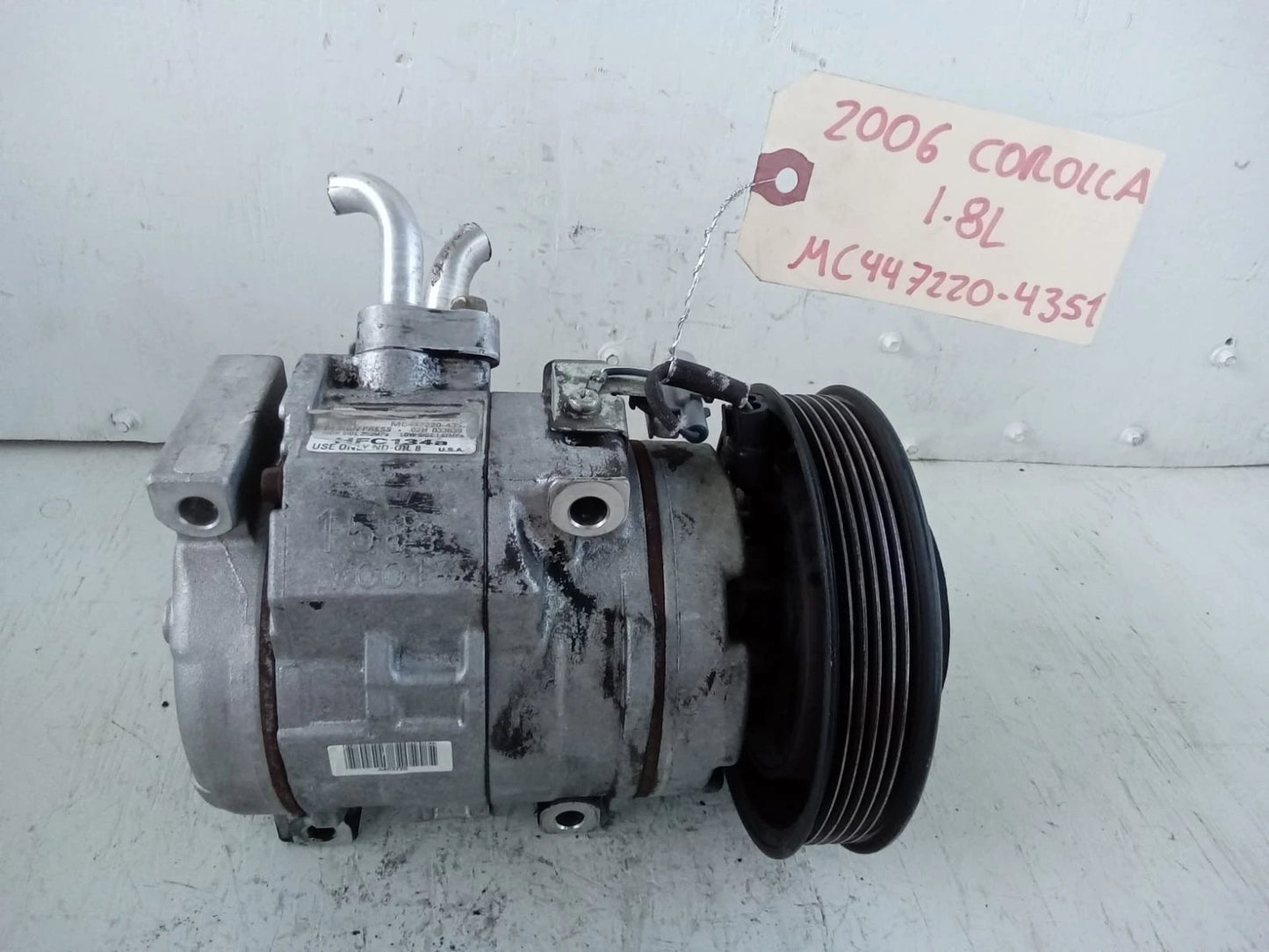2003-2008 TOYOTA COROLLA MATRIX 1.8L A/C COMPRESSOR MC447220-4351