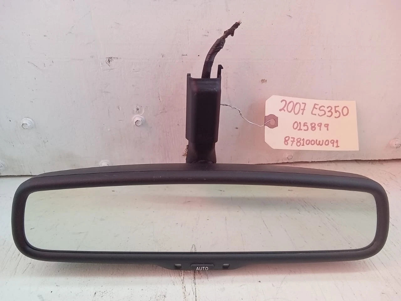 2007 2008 2009 LEXUS ES350 REAR VIEW MIRROR OEM 87810-0W091 | 015899 | 905-0807
