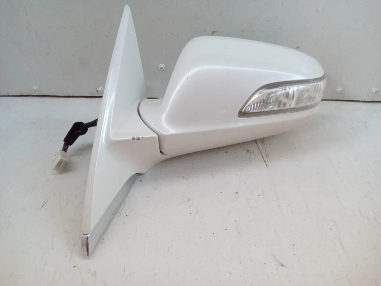 2009-2012 ACURA RL POWER DOOR MIRROR LH LEFT DRIVER SIDE COLOR WHITE 76250-SJA-A03ZL