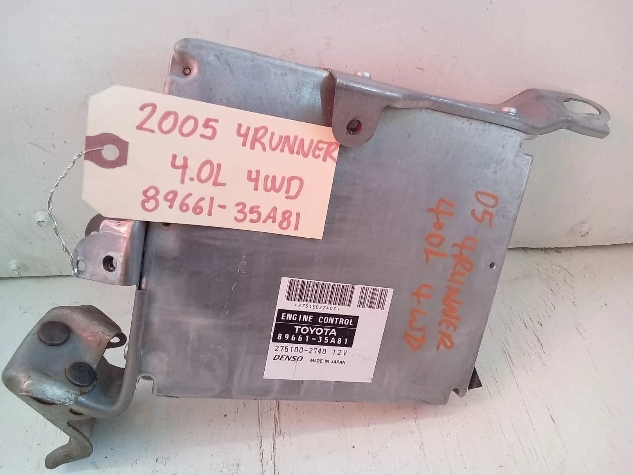 2005 TOYOTA 4RUNNER 4.0L 4WD ENGINE COMPUTER CONTROL MODULE ECU ECM 89661-35A81