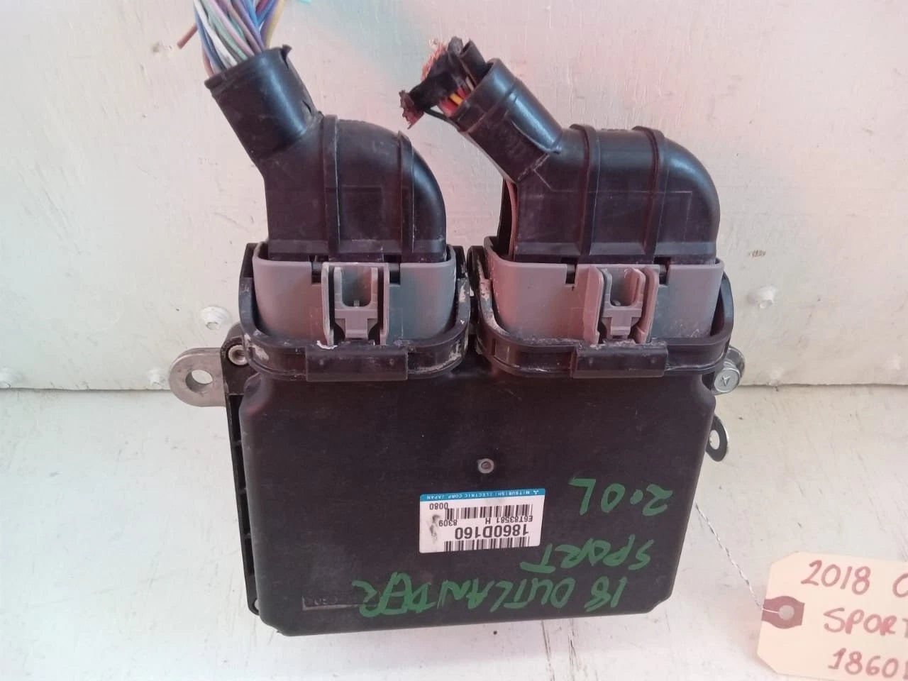 2018 MITSUBISHI OUTLANDER SPORT 2.0L ENGINE COMPUTER CONTROL MODULE ECU ECM E6T83581 1860D160