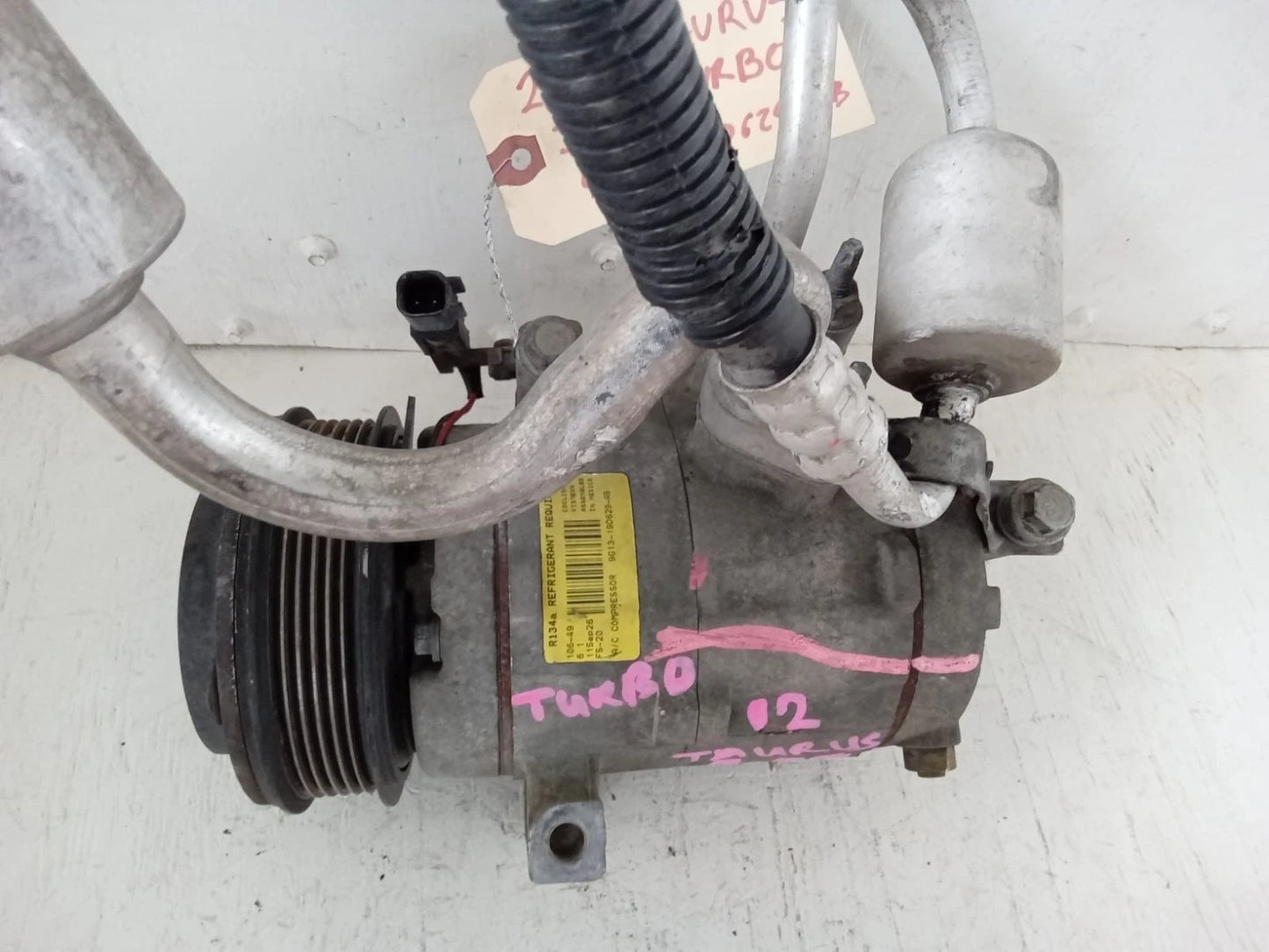 2008-2012 FORD TAURUS 3.5L TURBO A/C COMPRESSOR 9G13-19D629-AB