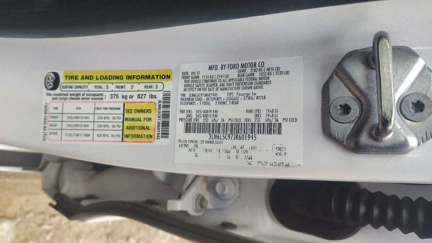 16-20 LINCOLN MKZ