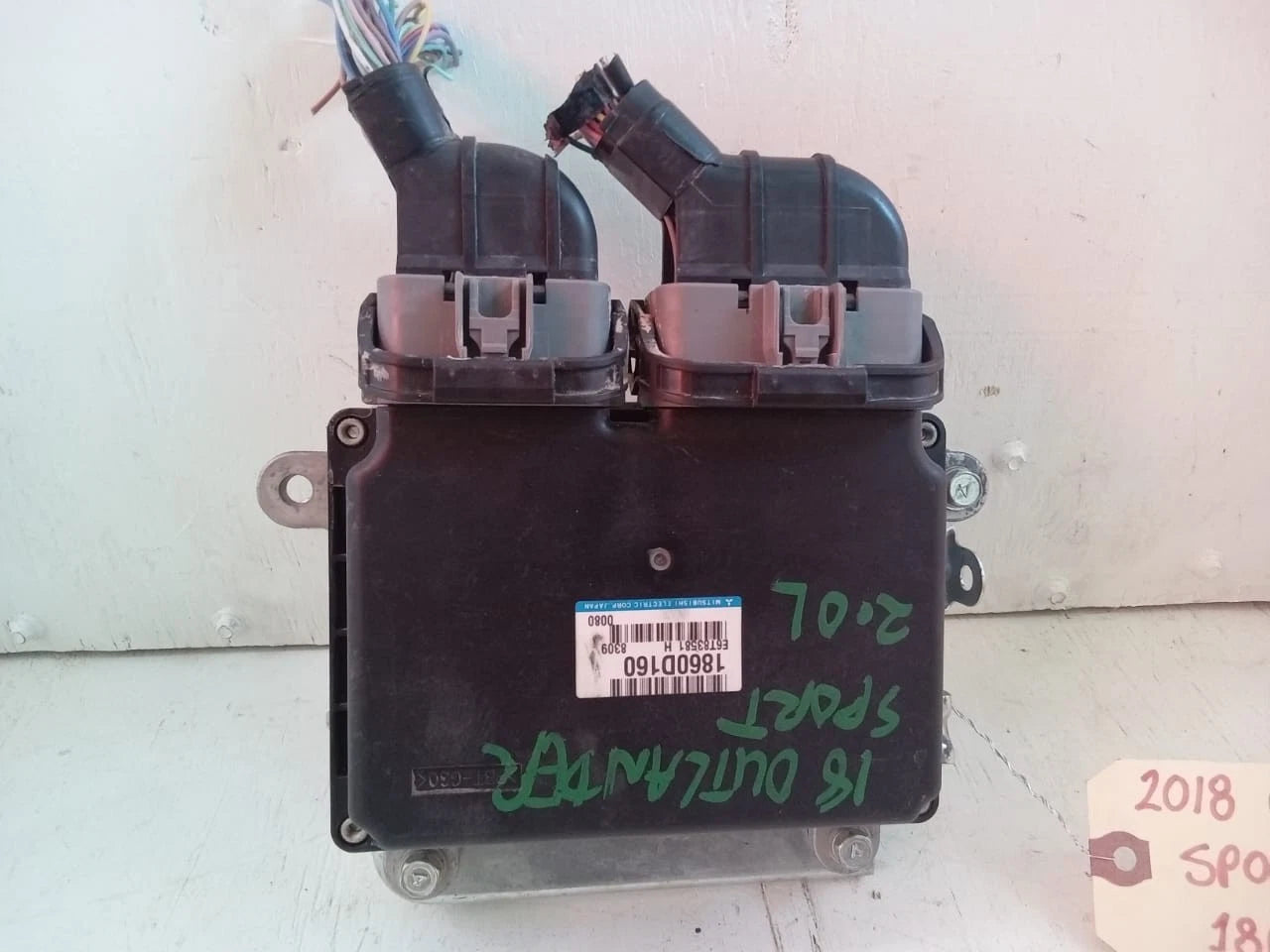 2018 MITSUBISHI OUTLANDER SPORT 2.0L ENGINE COMPUTER CONTROL MODULE ECU ECM E6T83581 1860D160