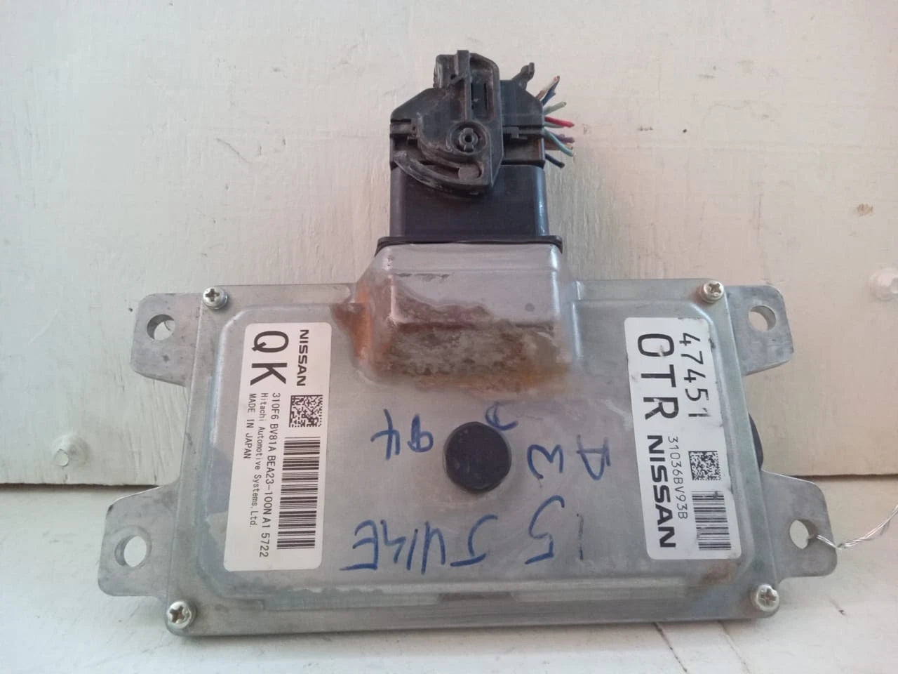 2014 - 2017 NISSAN JUKE AWD TRANSMISION CONTROL MODULE 310F6 BV81A BEA23-100N A1