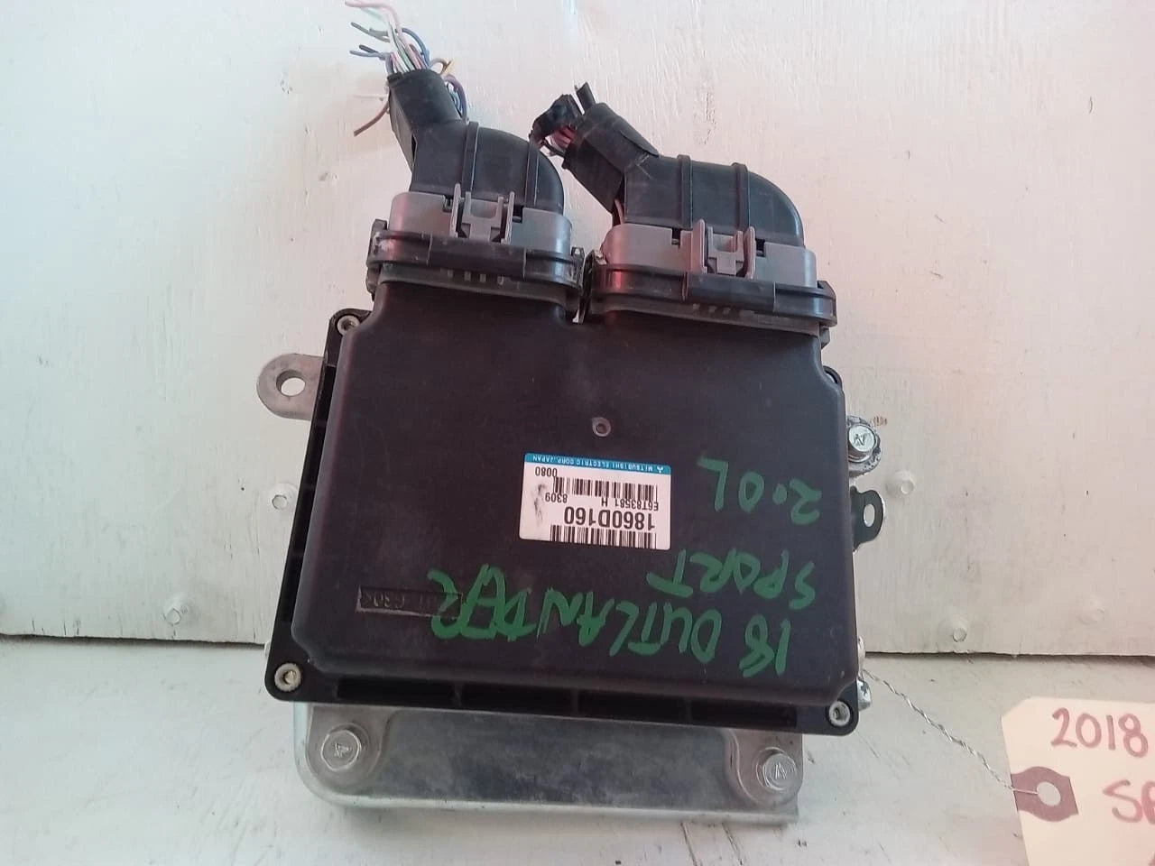 2018 MITSUBISHI OUTLANDER SPORT 2.0L ENGINE COMPUTER CONTROL MODULE ECU ECM E6T83581 1860D160