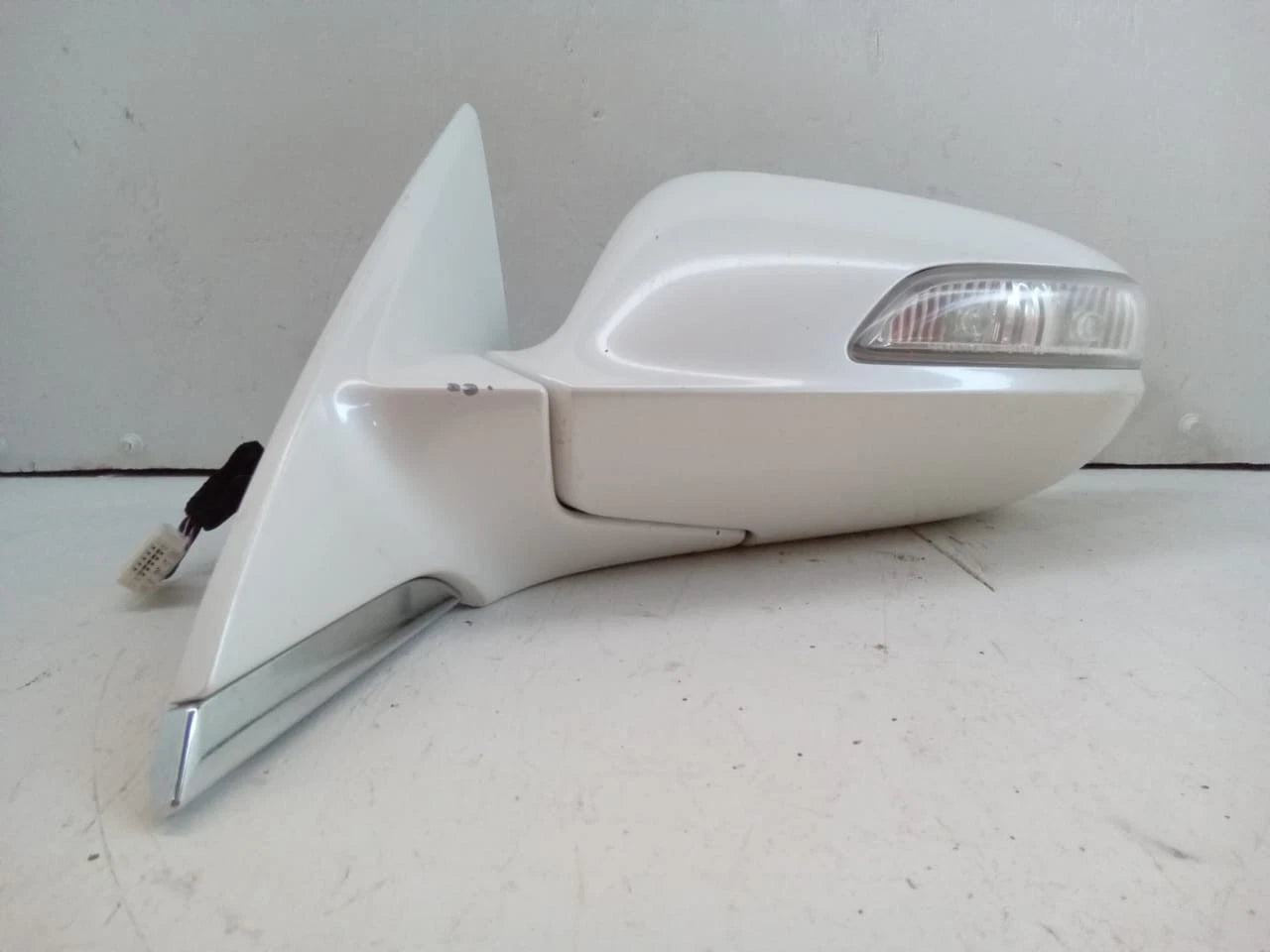 2009-2012 ACURA RL POWER DOOR MIRROR LH LEFT DRIVER SIDE COLOR WHITE 76250-SJA-A03ZL