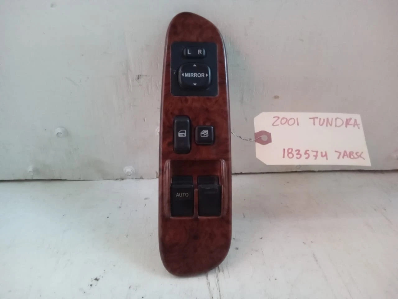 00-06 TOYOTA TUNDRA DRIVER SIDE MASTER POWER WINDOW SWITCH WOOD GRAIN 742020C020