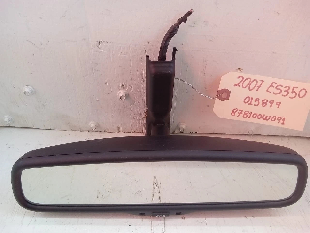 2007 2008 2009 LEXUS ES350 REAR VIEW MIRROR OEM 87810-0W091 | 015899 | 905-0807