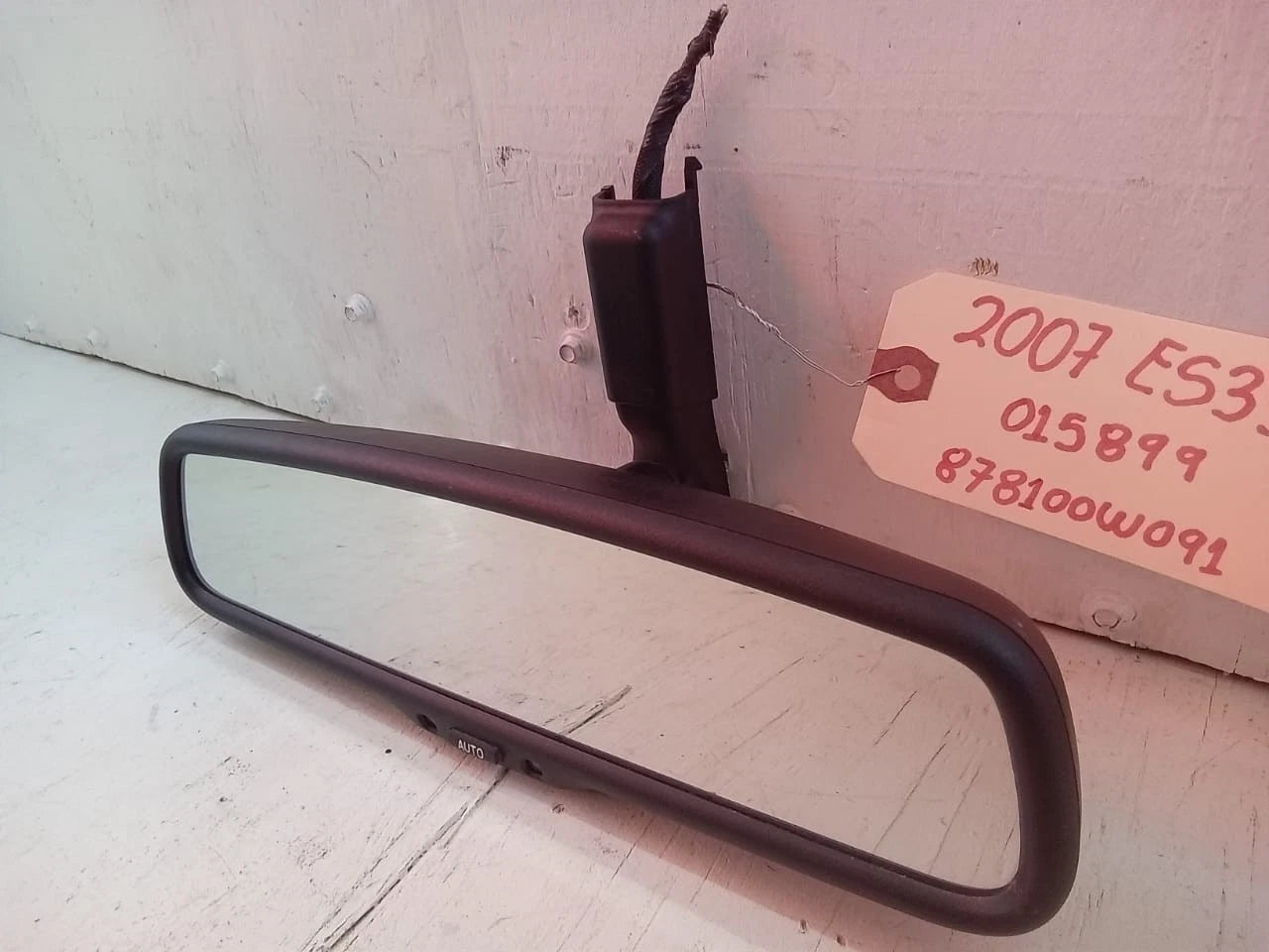 2007 2008 2009 LEXUS ES350 REAR VIEW MIRROR OEM 87810-0W091 | 015899 | 905-0807