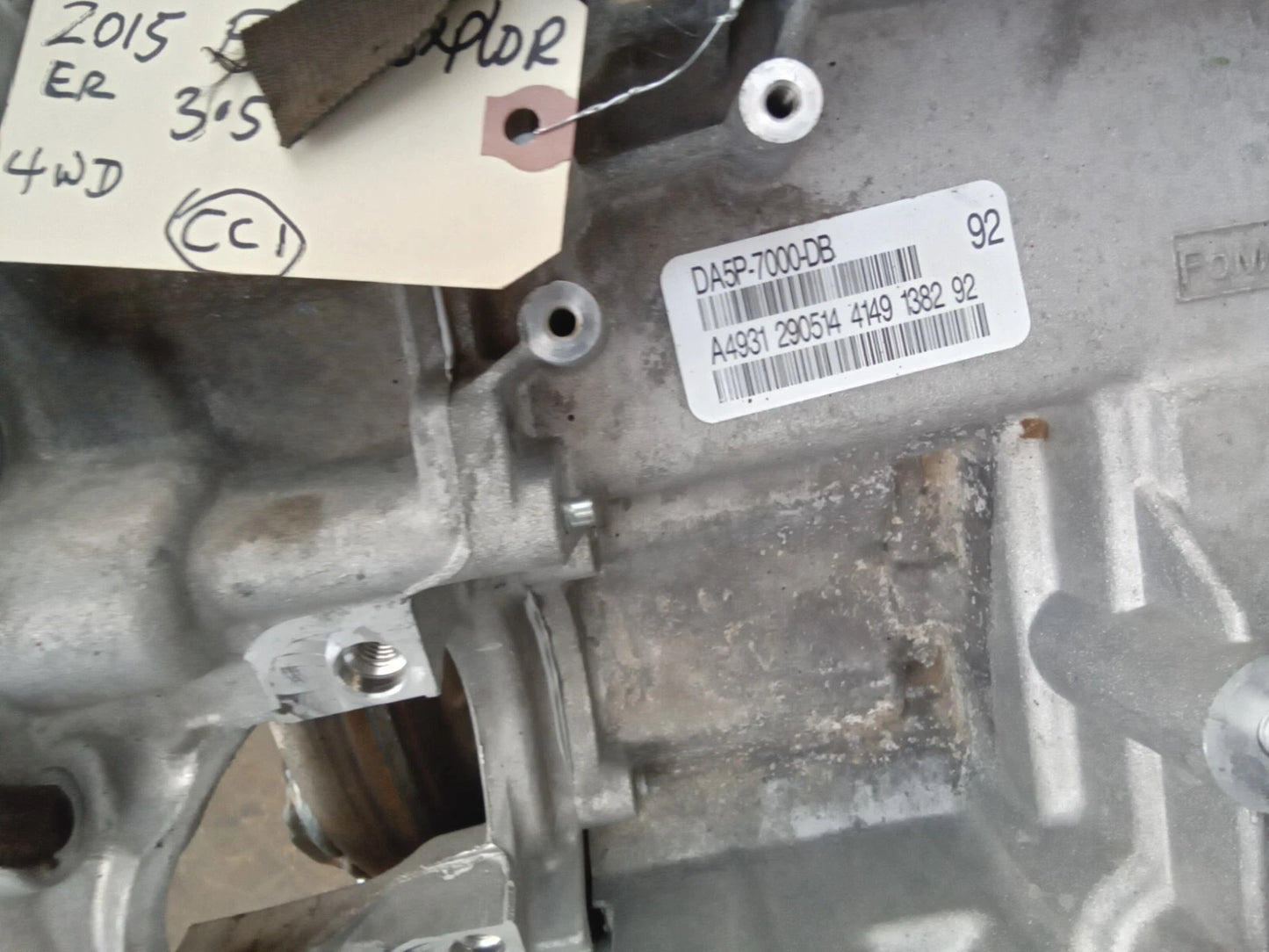 13-19 FORD EXPLORER FLEX TAURUS MKT 13-16 MKS 3.5L AWD TRANSMISSION W/TRANSFER DA5P-7000-DB