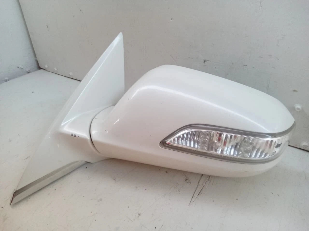 2009-2012 ACURA RL POWER DOOR MIRROR LH LEFT DRIVER SIDE COLOR WHITE 76250-SJA-A03ZL