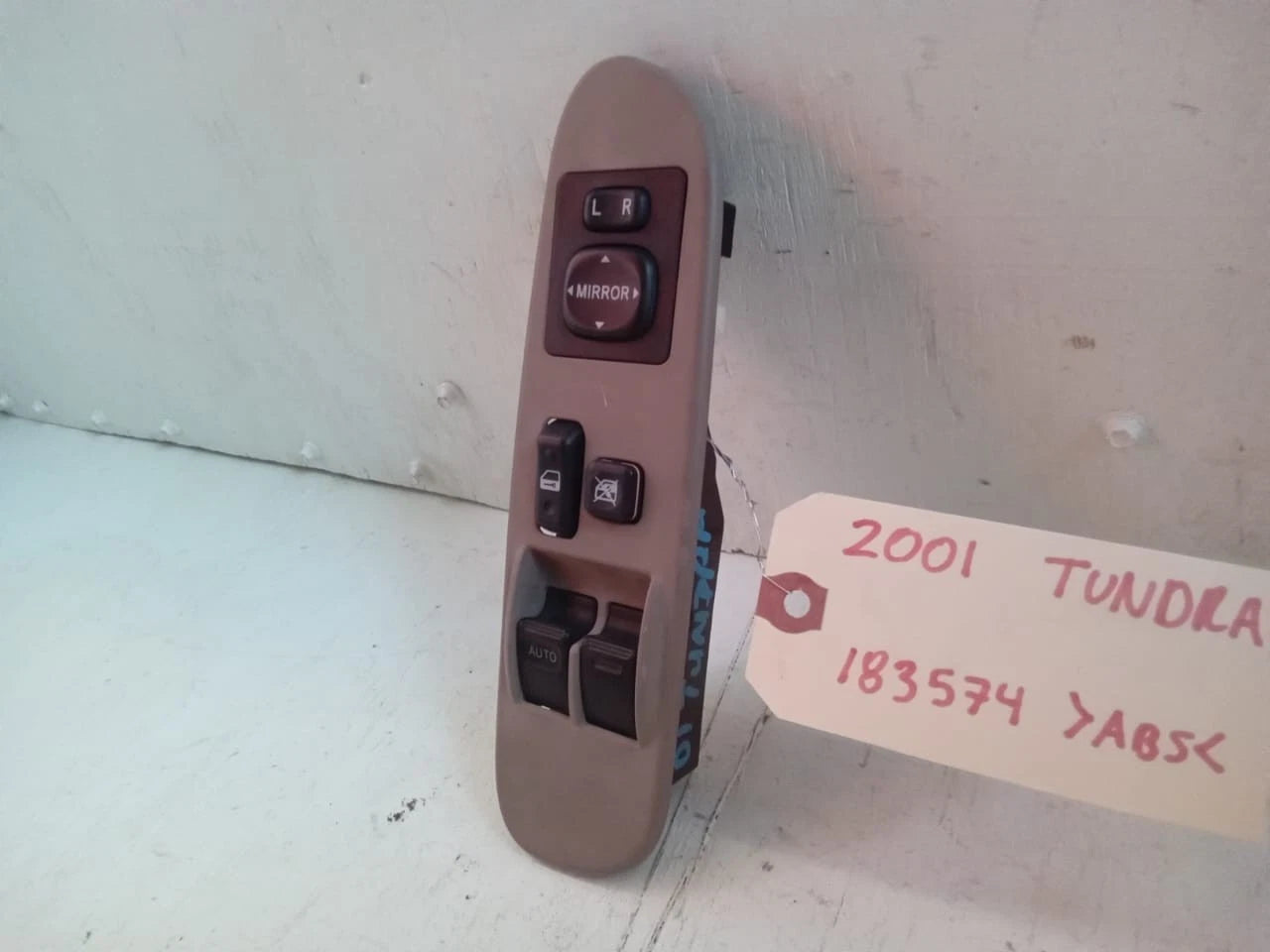 2000-2006 TOYOTA TUNDRA DRIVER SIDE MASTER POWER WINDOW SWITCH TAN 74202-0C020W