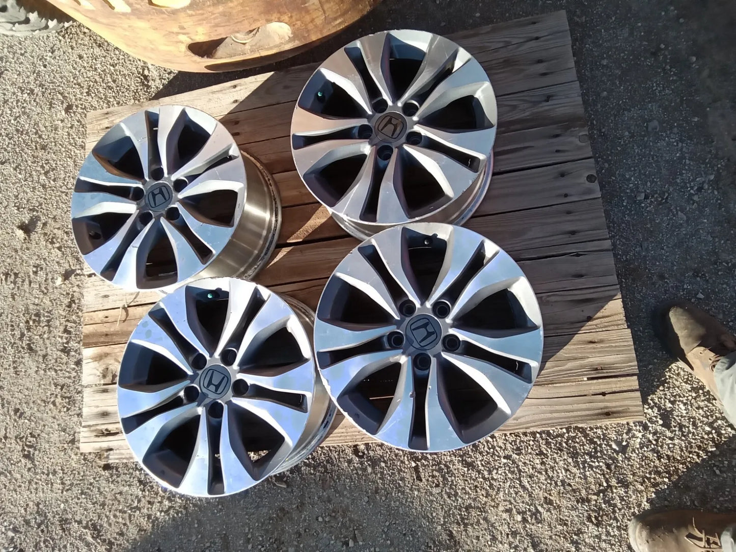 2013 2014 2015 HONDA ACCORD 16" 16 INCH 16X7 5 DOUBLE SPOKE ALLUMINUM WHEELS SET
