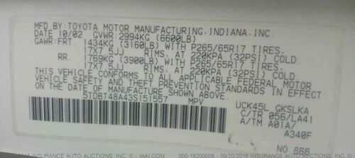 2001-2007 Toyota Sequoia