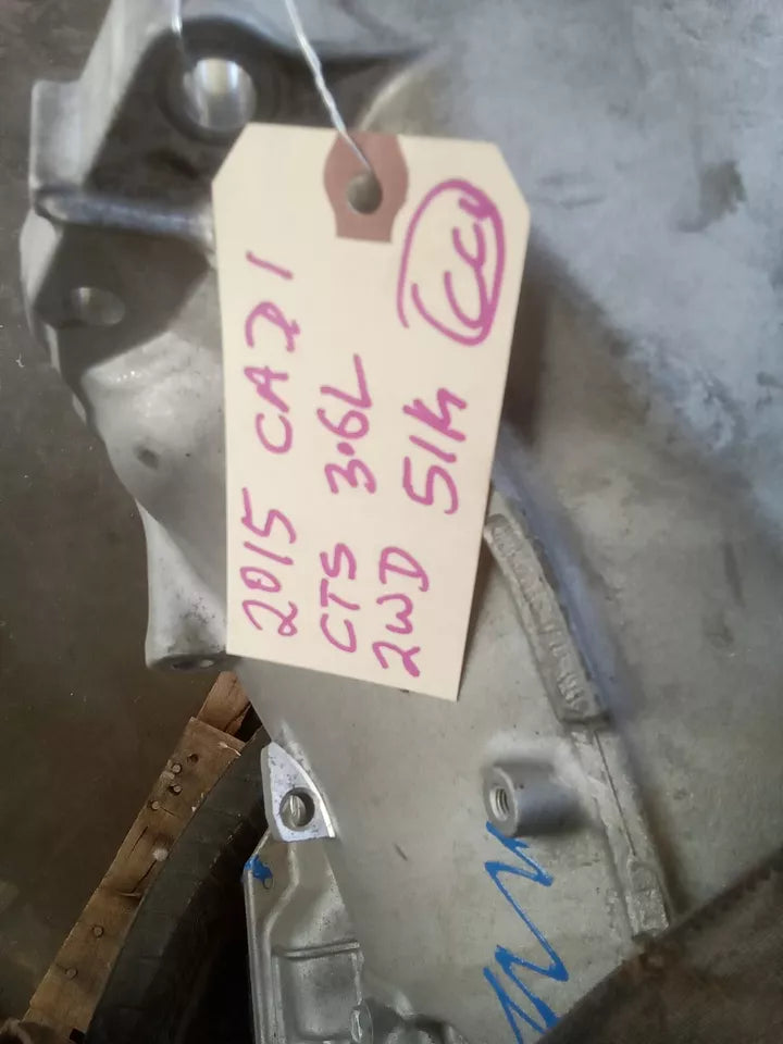 2014 2015 CADILLAC CTS AT, Sdn, 3.6L, VIN 3 AUTOMATIC TRANSMISSION ASSY LOW MILE