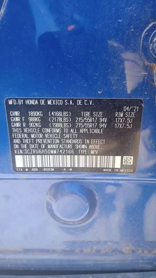 HONDA HRV 1.8L
