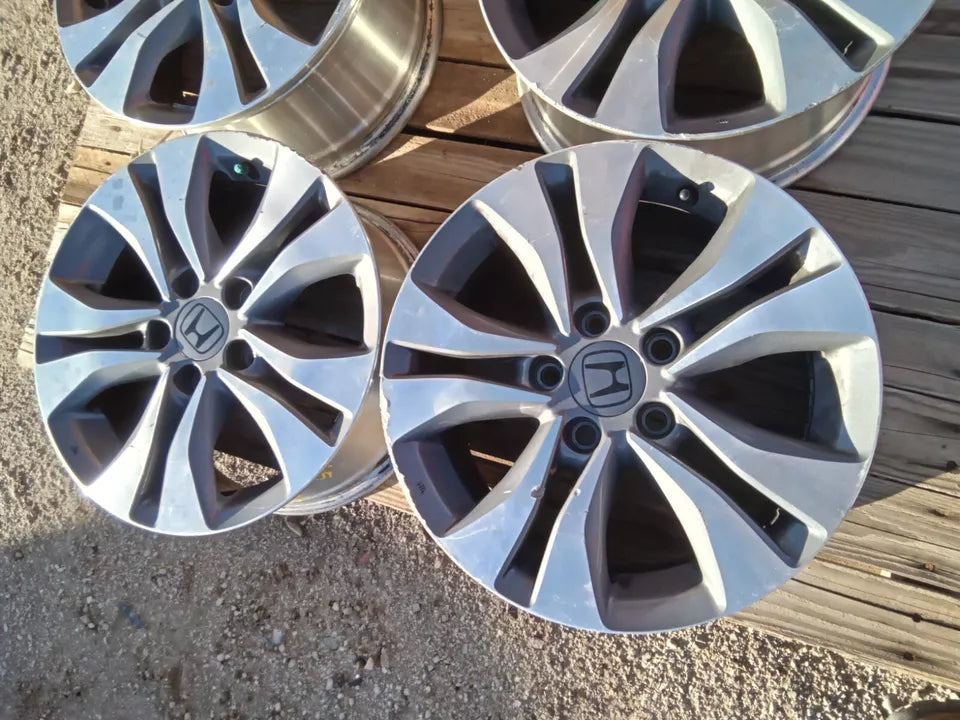 2013 2014 2015 HONDA ACCORD 16" 16 INCH 16X7 5 DOUBLE SPOKE ALLUMINUM WHEELS SET